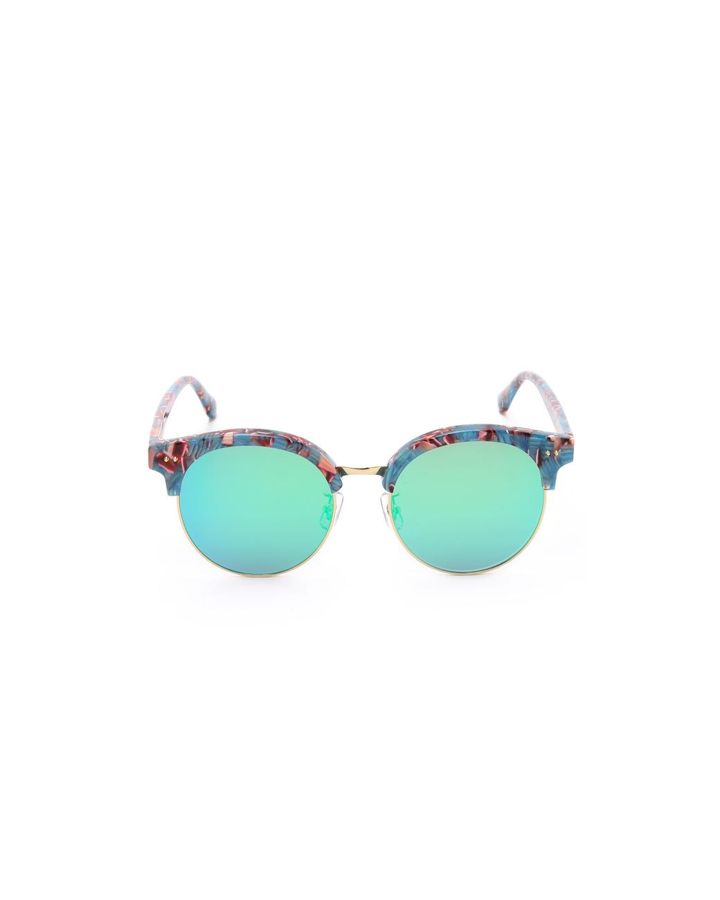Gentle Monster Mooncut Sunglasses - Blue Floral/Blue | Lyst display picture 3