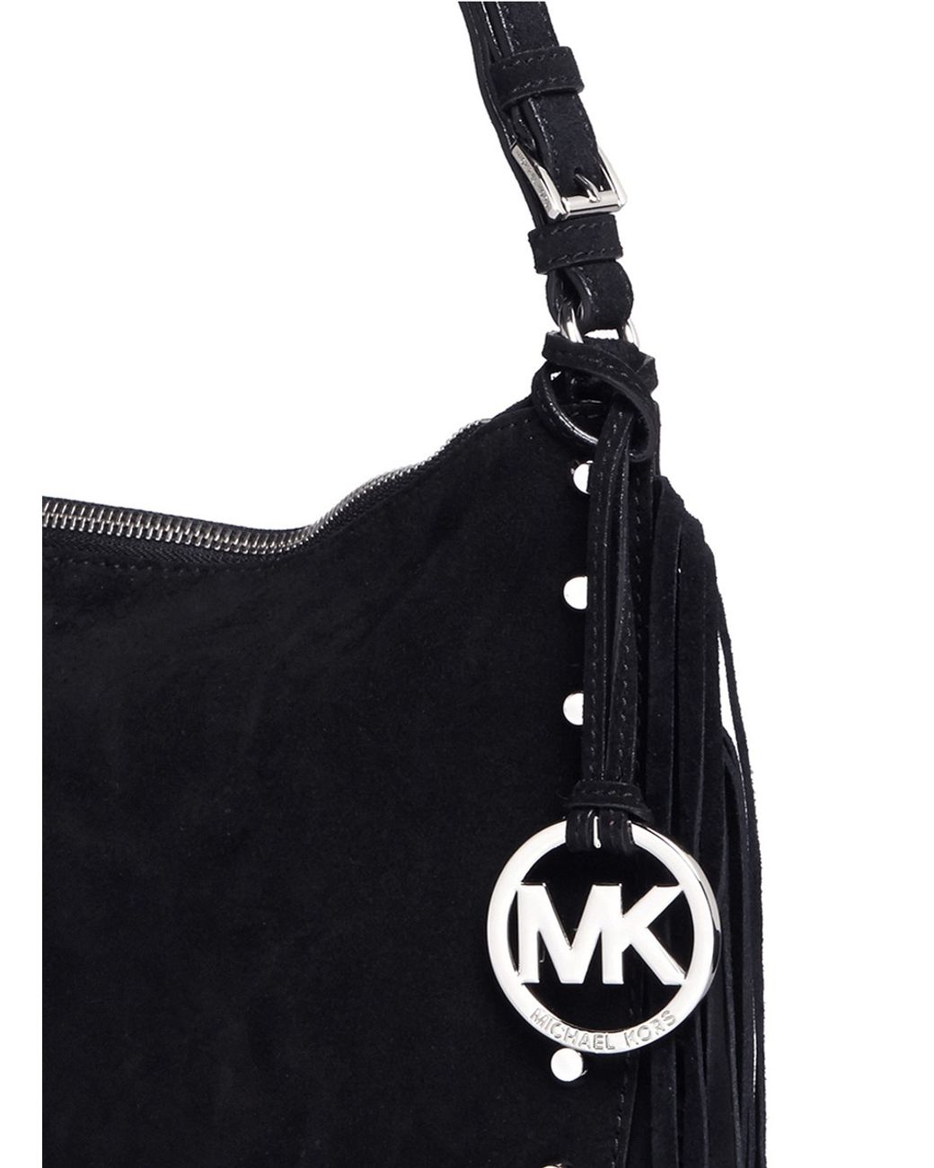 Michael kors black fringe purse store