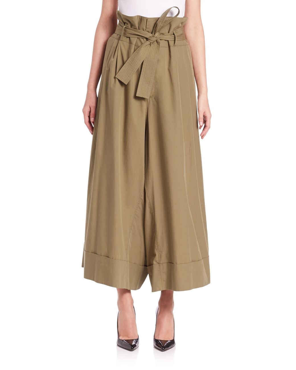 Adam Lippes Paper Bag Waist Wide-leg 