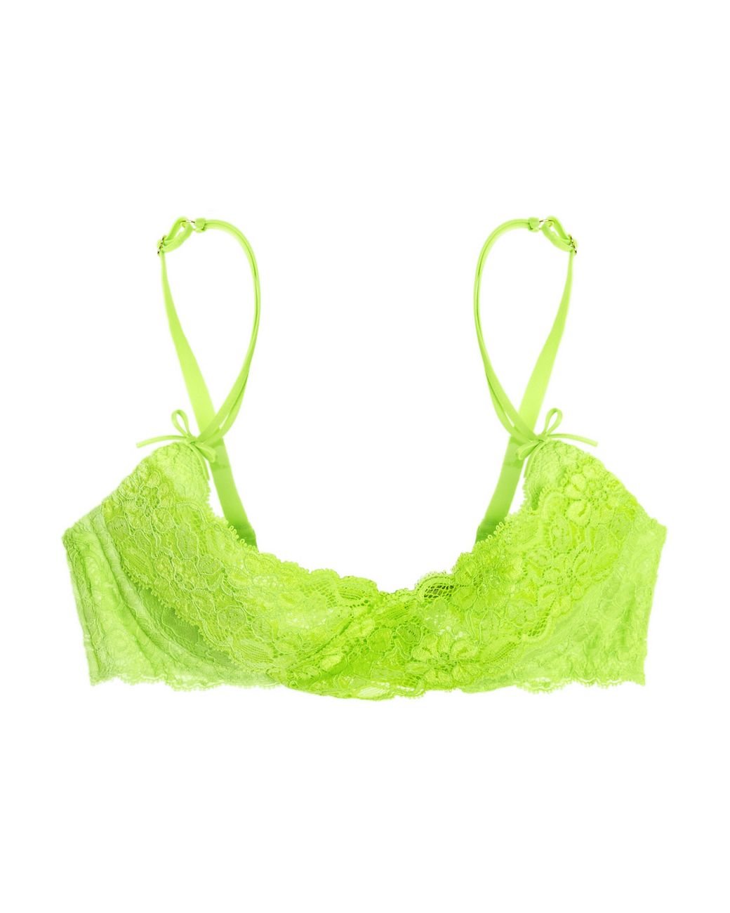 Agent Provocateur Margot Neon Lace Bra in Green