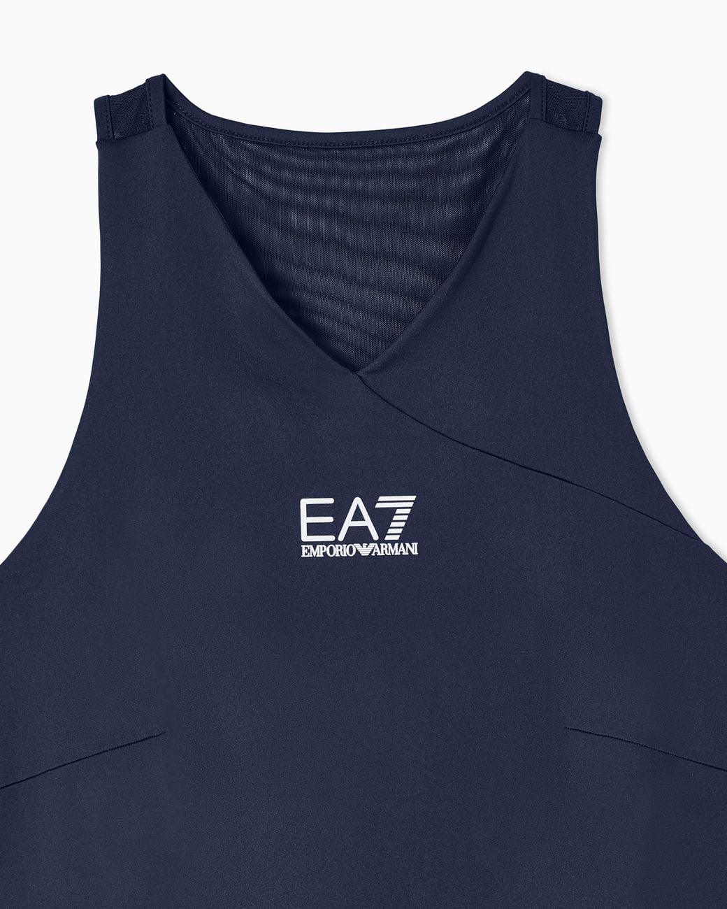 EA7 Blue Ventus Dress With Mesh Back And Matching Shorts Tennis Pro