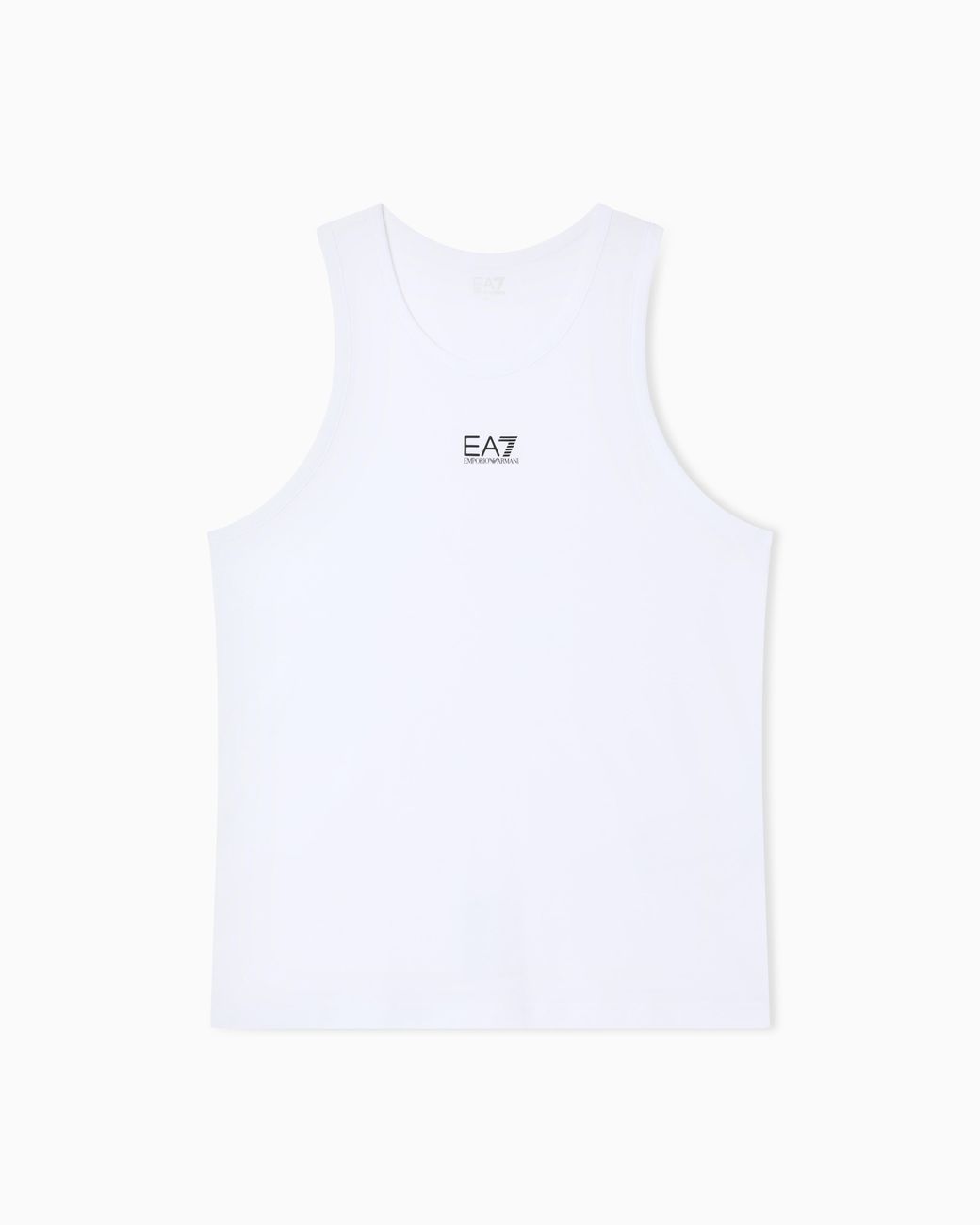 Canotta Jersey Girocollo di EA7 in White da Uomo
