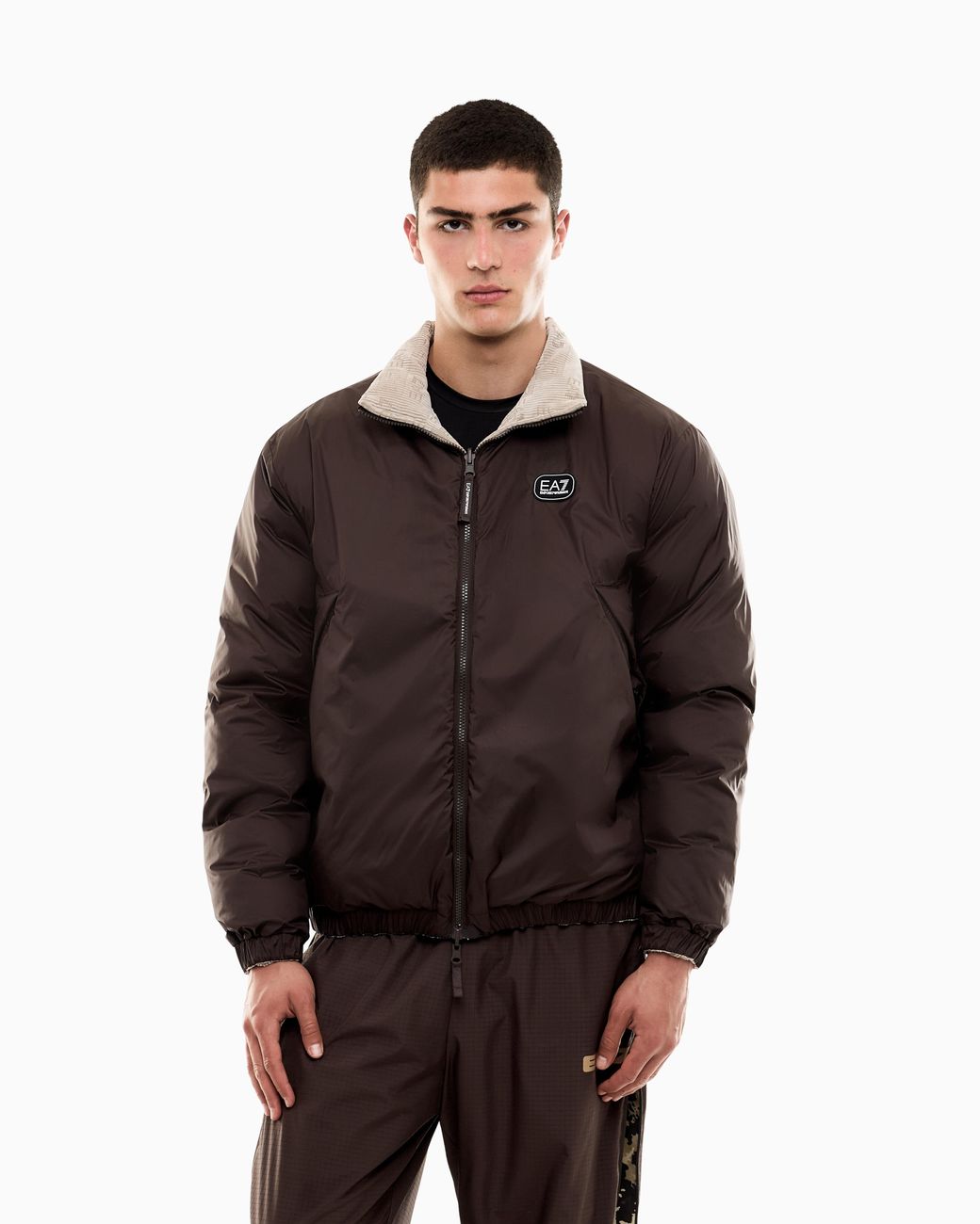 EA7 Natural Bomber Jacket Oversized for men