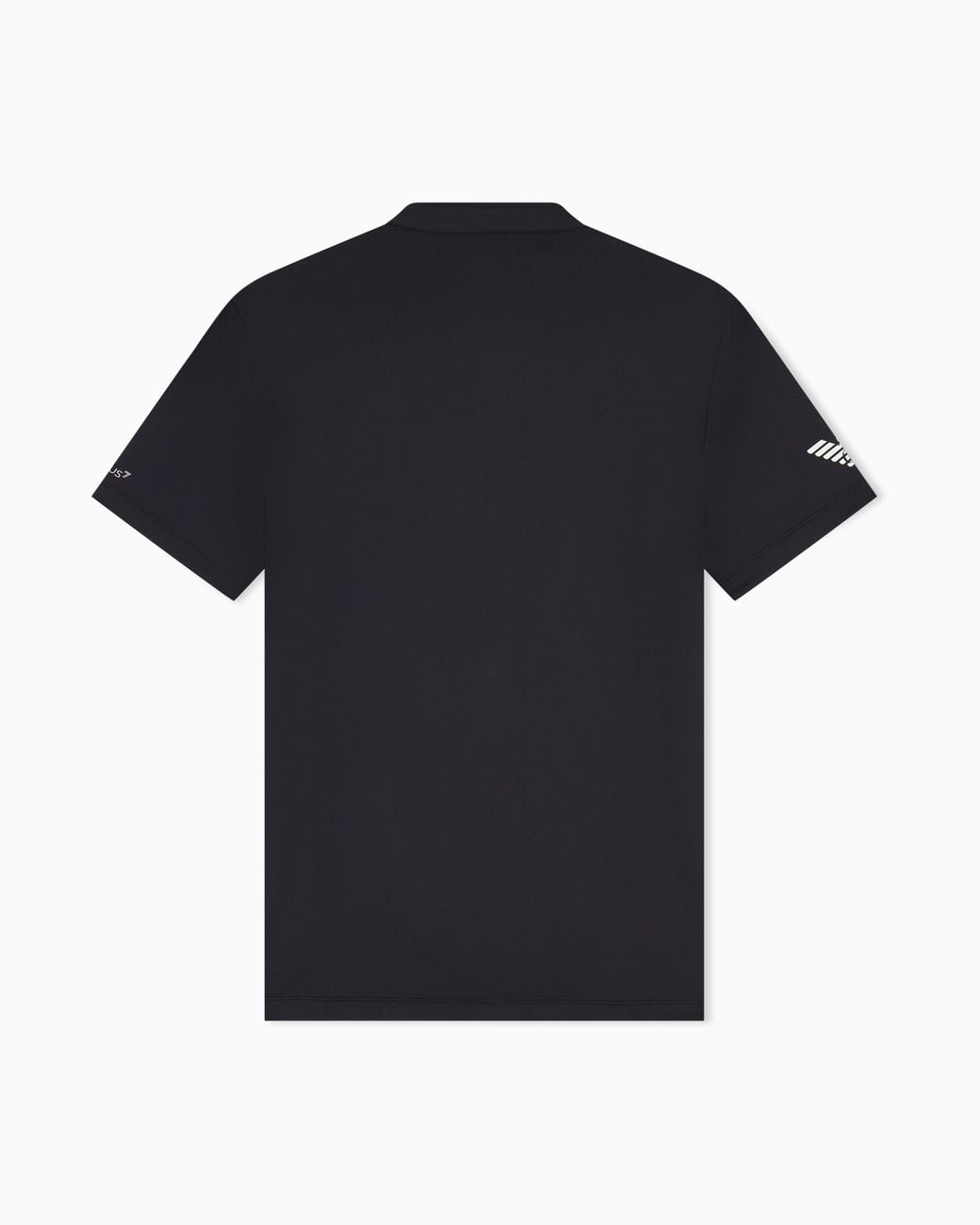 EA7 Black Ventus7 Polo With Henley Collar Tennis Pro for men