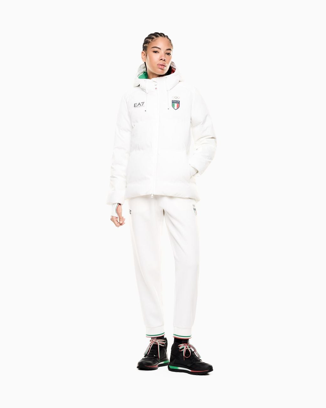 EA7 White Ski Down Jacket
