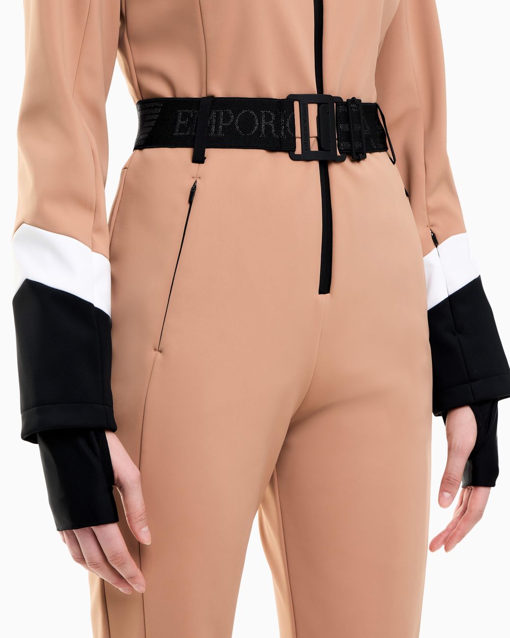 EA7 White Technical Ski Suit