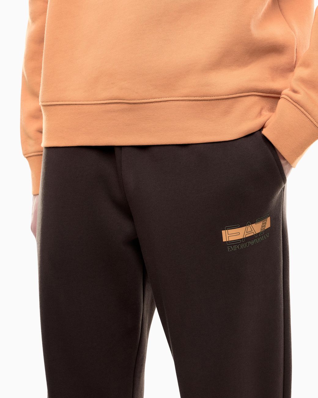 EA7 Orange Tracksuit Visibility Regular Fit for men