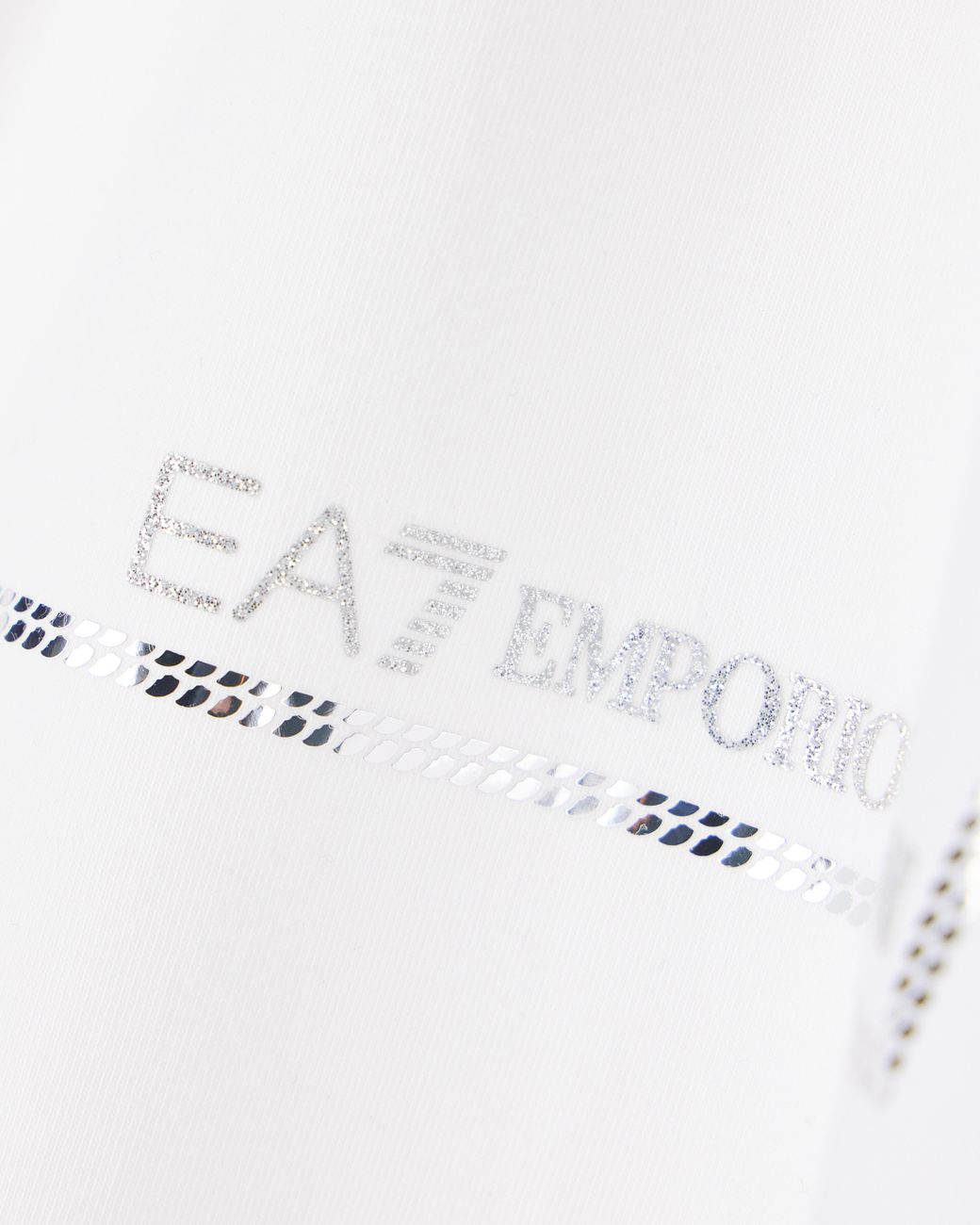 EA7 White Slim Fit T-Shirt Logo Series