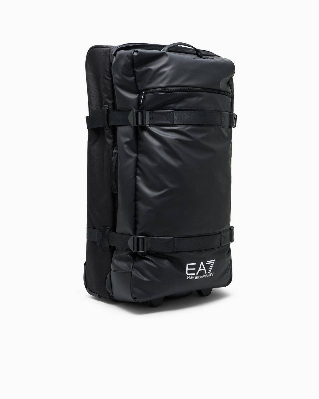 EA7 Black Trolley Aus Technischem Gewebe Mit Rollen Und Riemen Lg