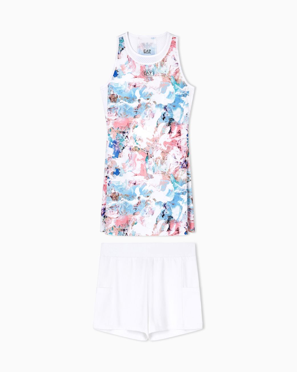 EA7 White Tennis Pro Dress