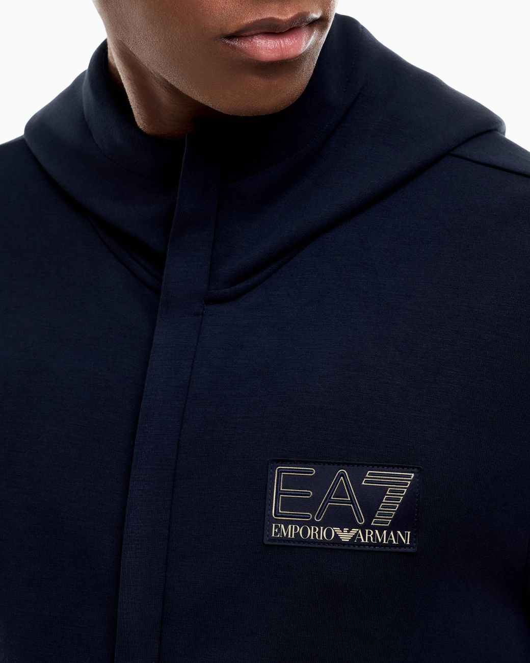 EA7 Blue Sweatshirt Premium Label Regular Fit Viscose Blend for men