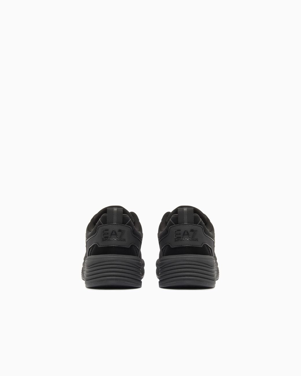 EA7 Black Sneakers Ace Runner Special With Rubber Soles