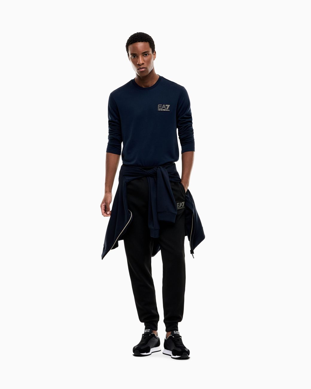 EA7 Blue Regular Fit T-Shirt Premium Label for men