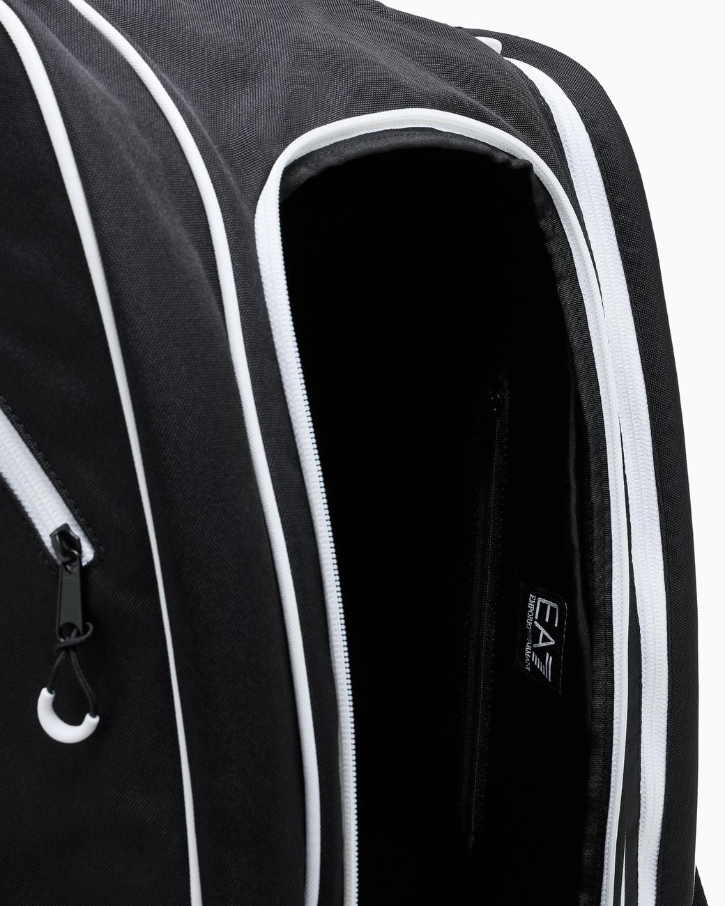EA7 Black Backpack With Padel Racket Pockets
