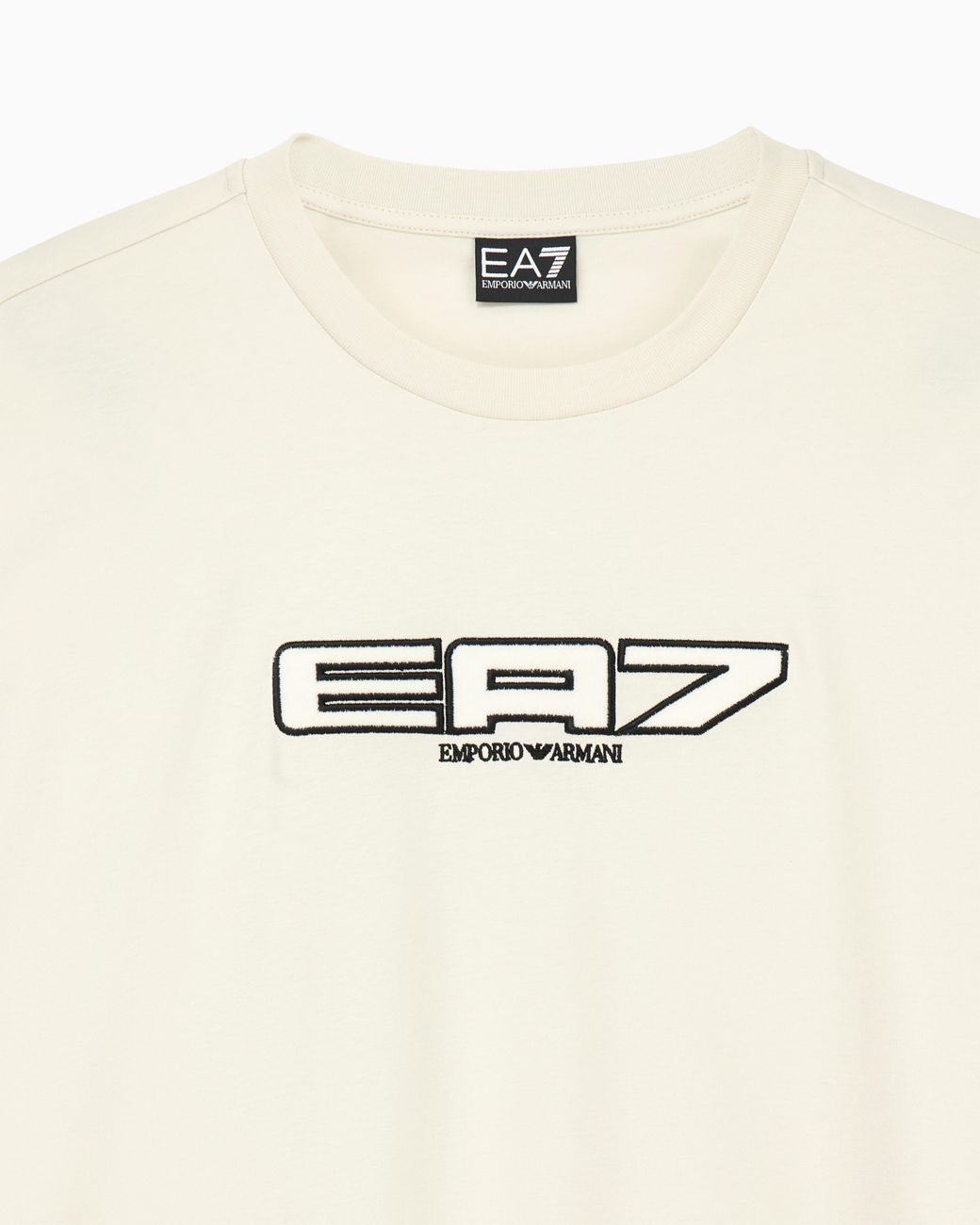 EA7 Natural T-Shirt Logo Series Jersey for men