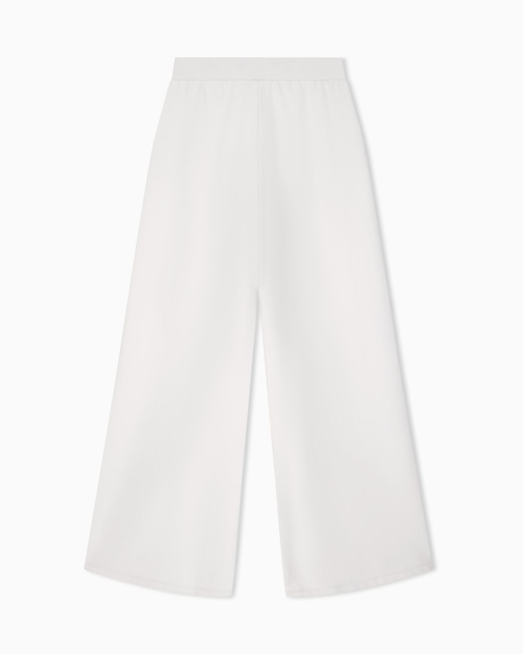 EA7 White Trousers Core Lady Regular Fit Cotton Jersey