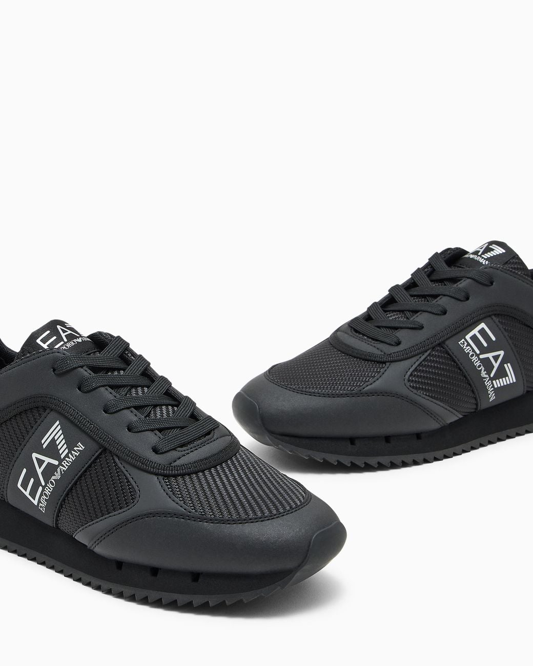 EA7 Black Sneakers And Carbon