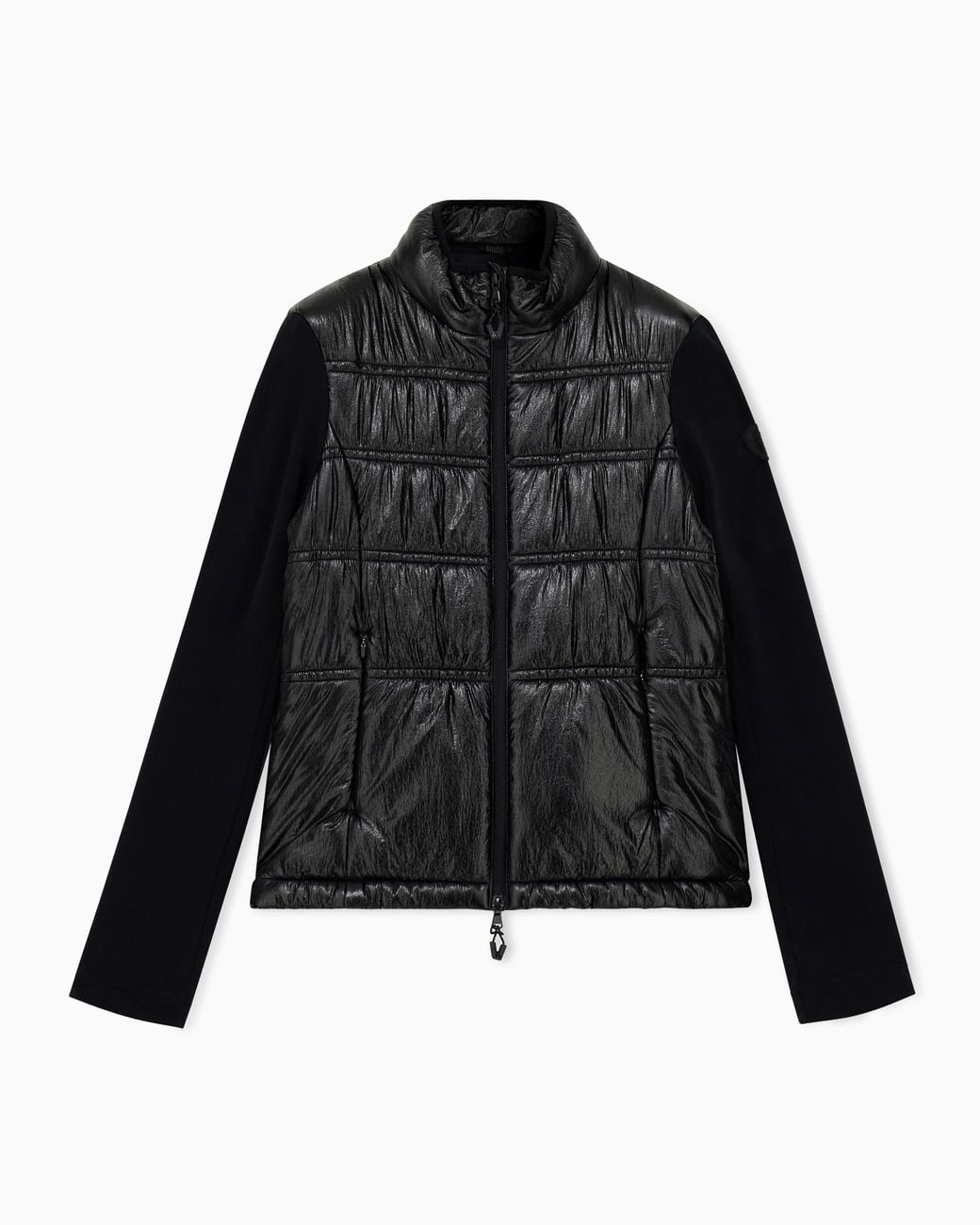 EA7 Black Blouson Jacket Ski With Regular Fit And Lightweight Padding