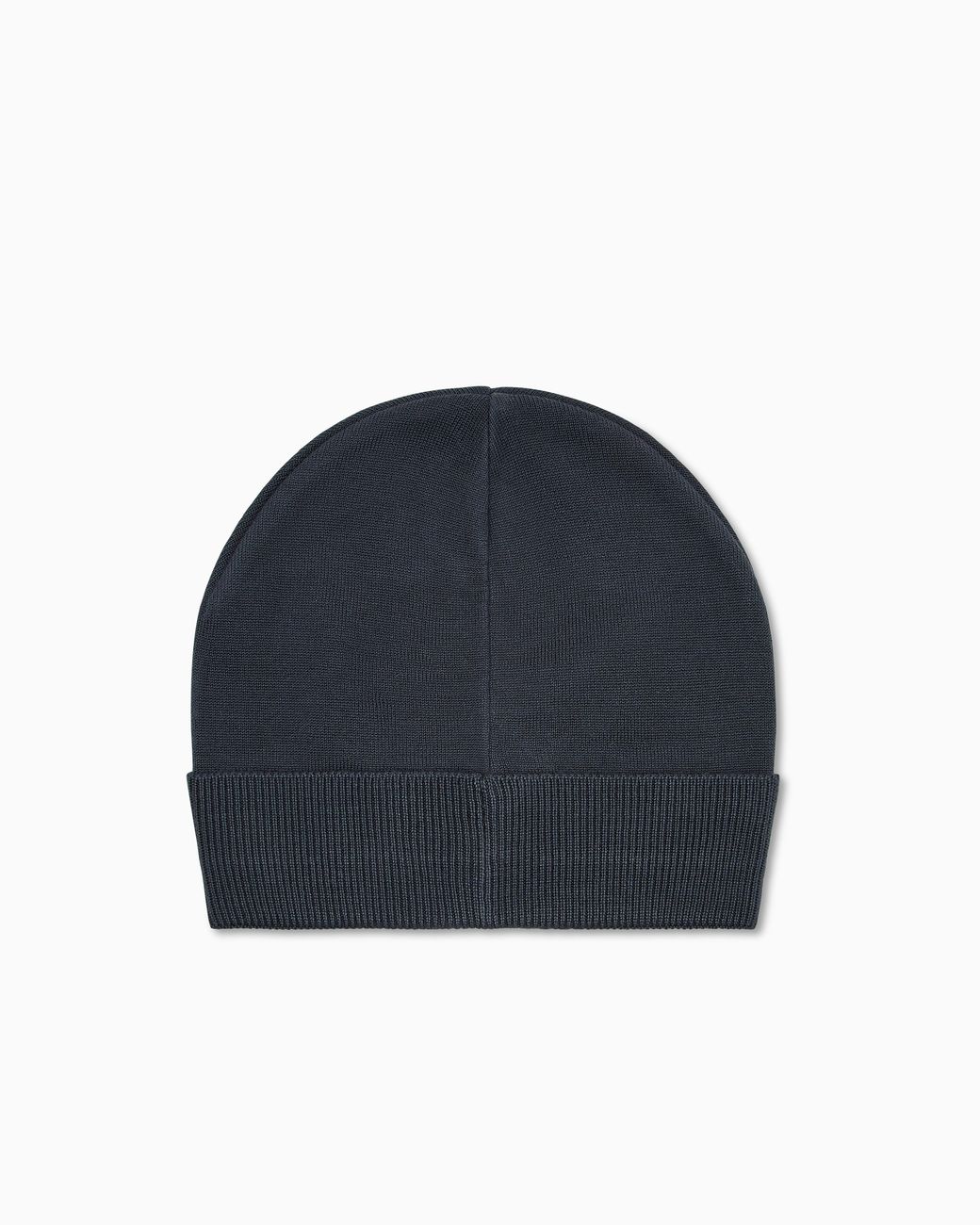 EA7 Blue Beanie Groß Jacquard-Logo Mountain U Visibility Beanie