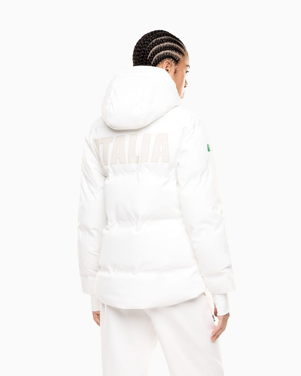 EA7 White Ski Down Jacket