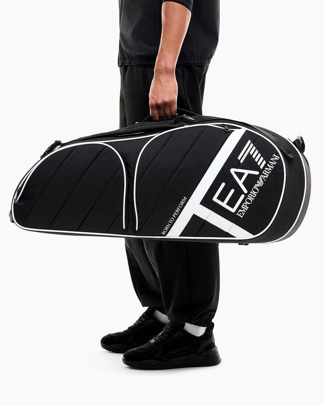 EA7 Black Tennis Bag Regular Fit