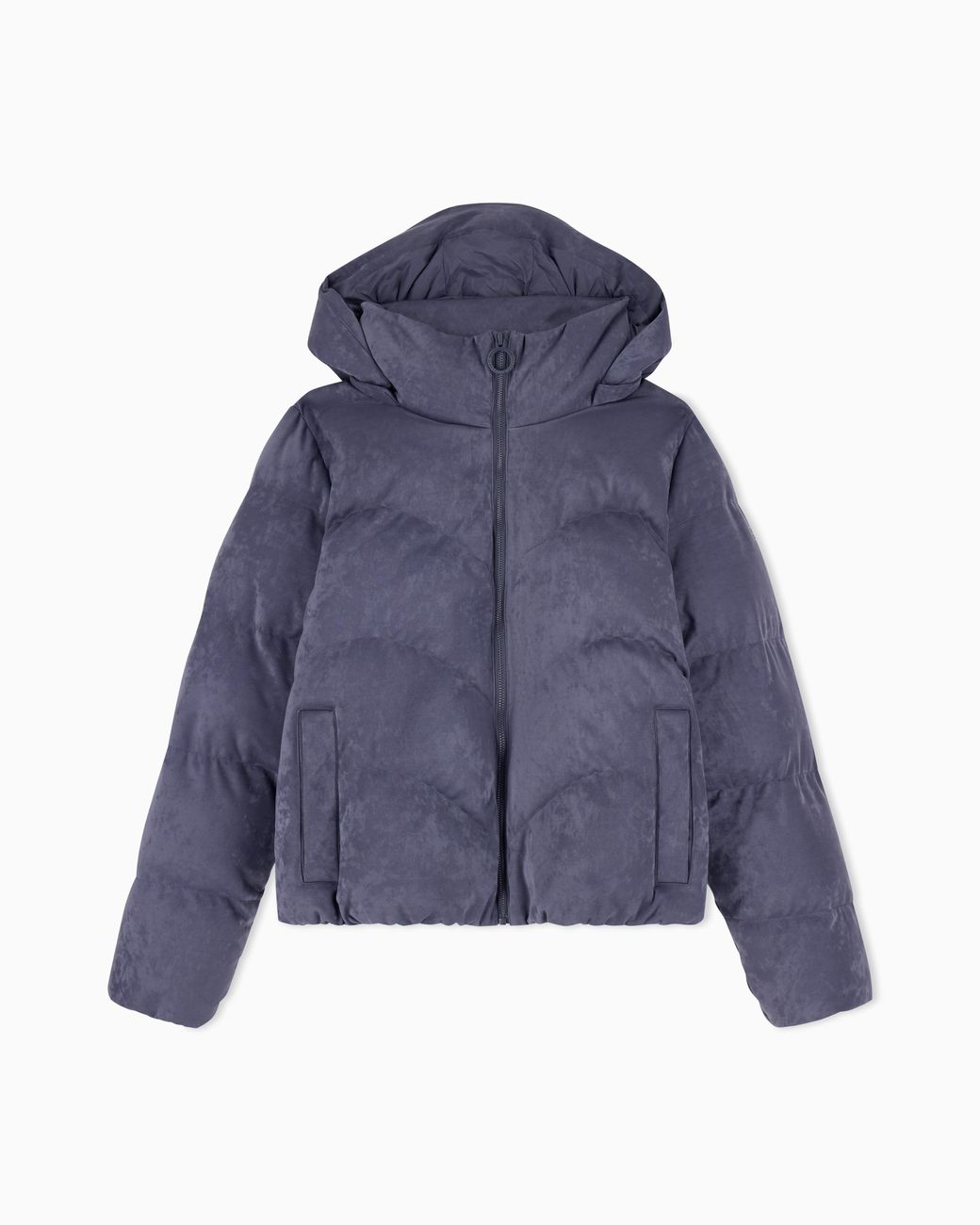 EA7 Blue Caban Coat Precious Regular Fit With Extra Padding