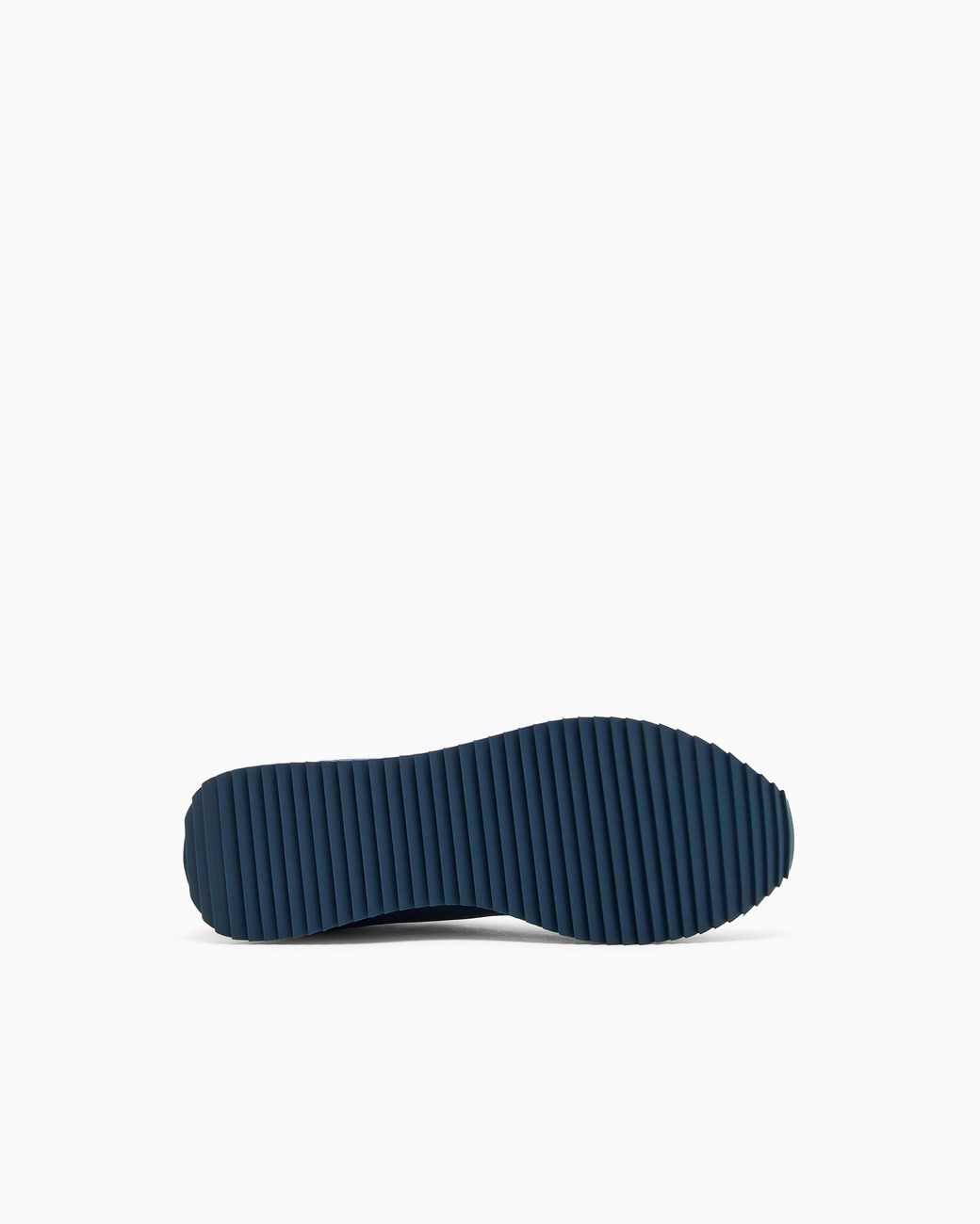 EA7 Blue Fabric Sneaker With Suede Inserts Vintage