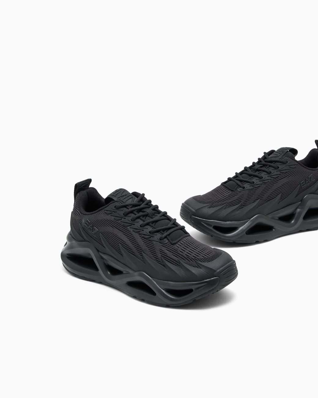 EA7 Black Sneaker Infinity Venom With Rubber Sole