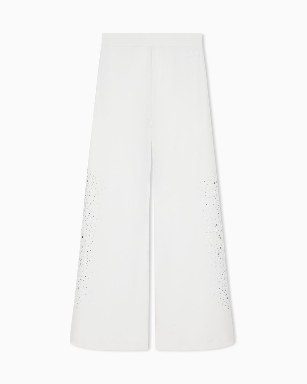 EA7 White Trousers Precious Regular Fit