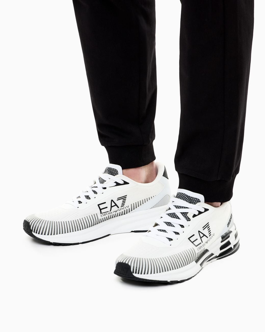 EA7 White Sneakers Crusher Distance