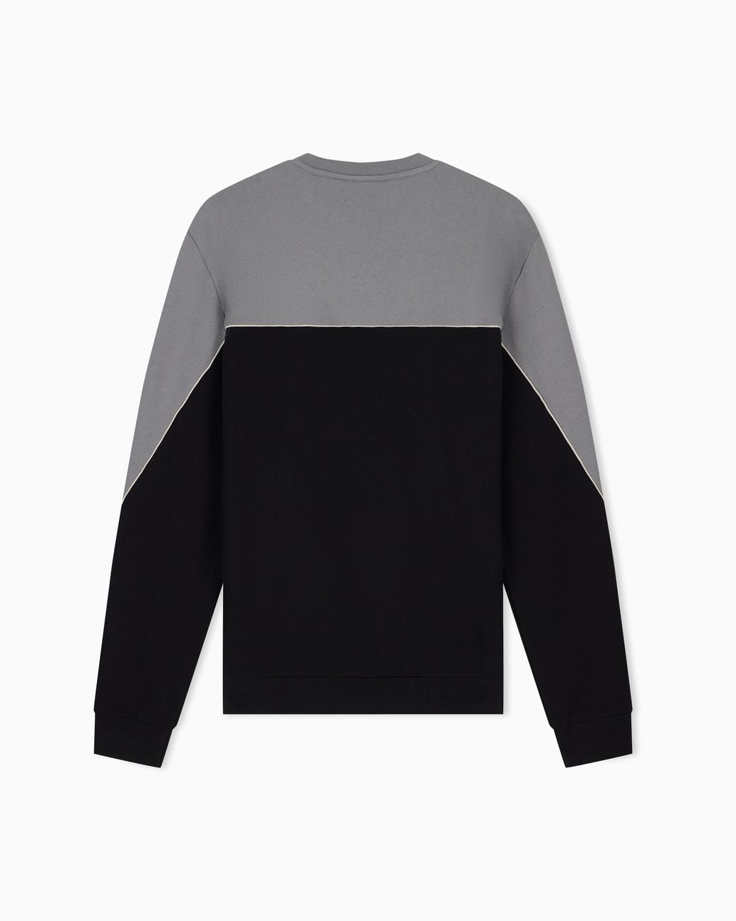 EA7 Black Jersey Sweatshirt Athletic Cotton Regular Fit for men
