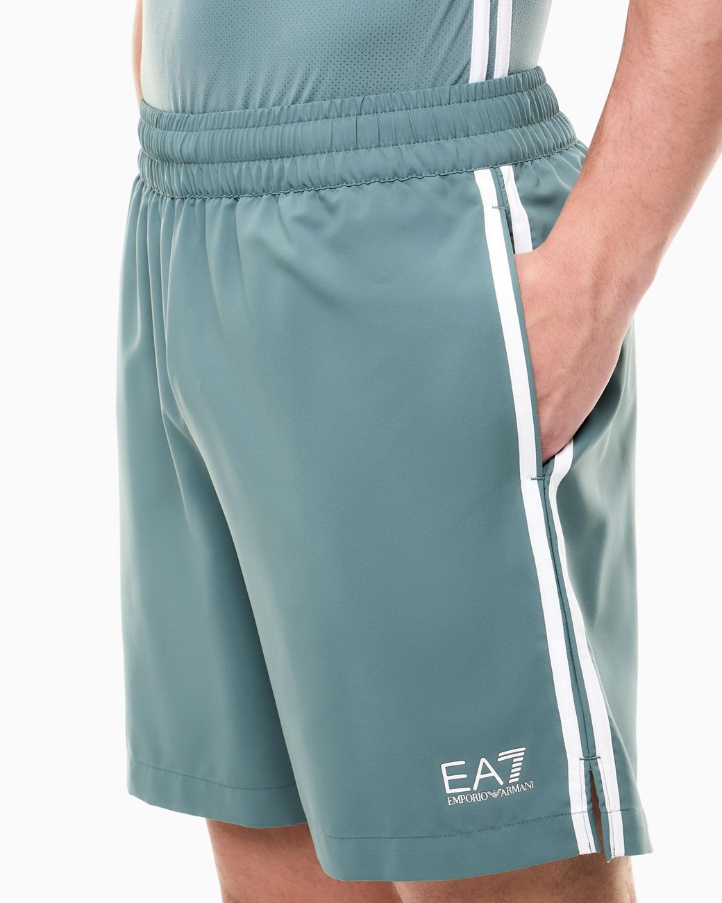 EA7 Blue Shorts Tennis Pro With Ventus7 Technology for men