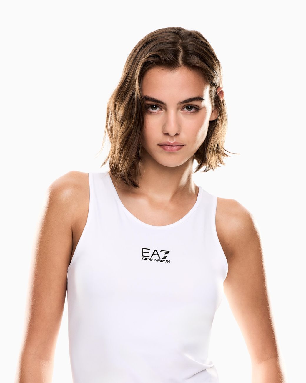 EA7 White Tennis Pro Tank Top