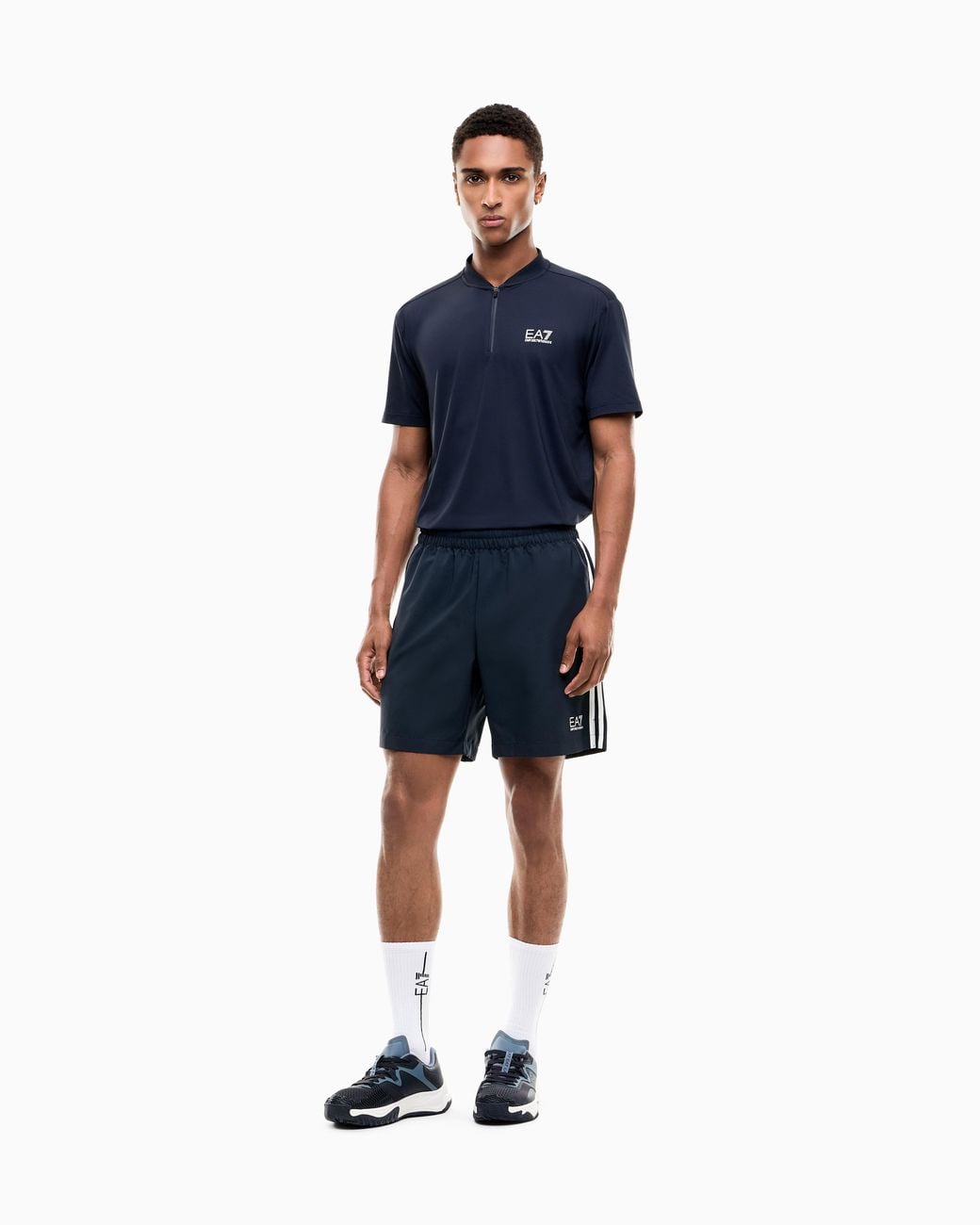 EA7 Blue Jersey Top Tennis Pro Regular Fit for men