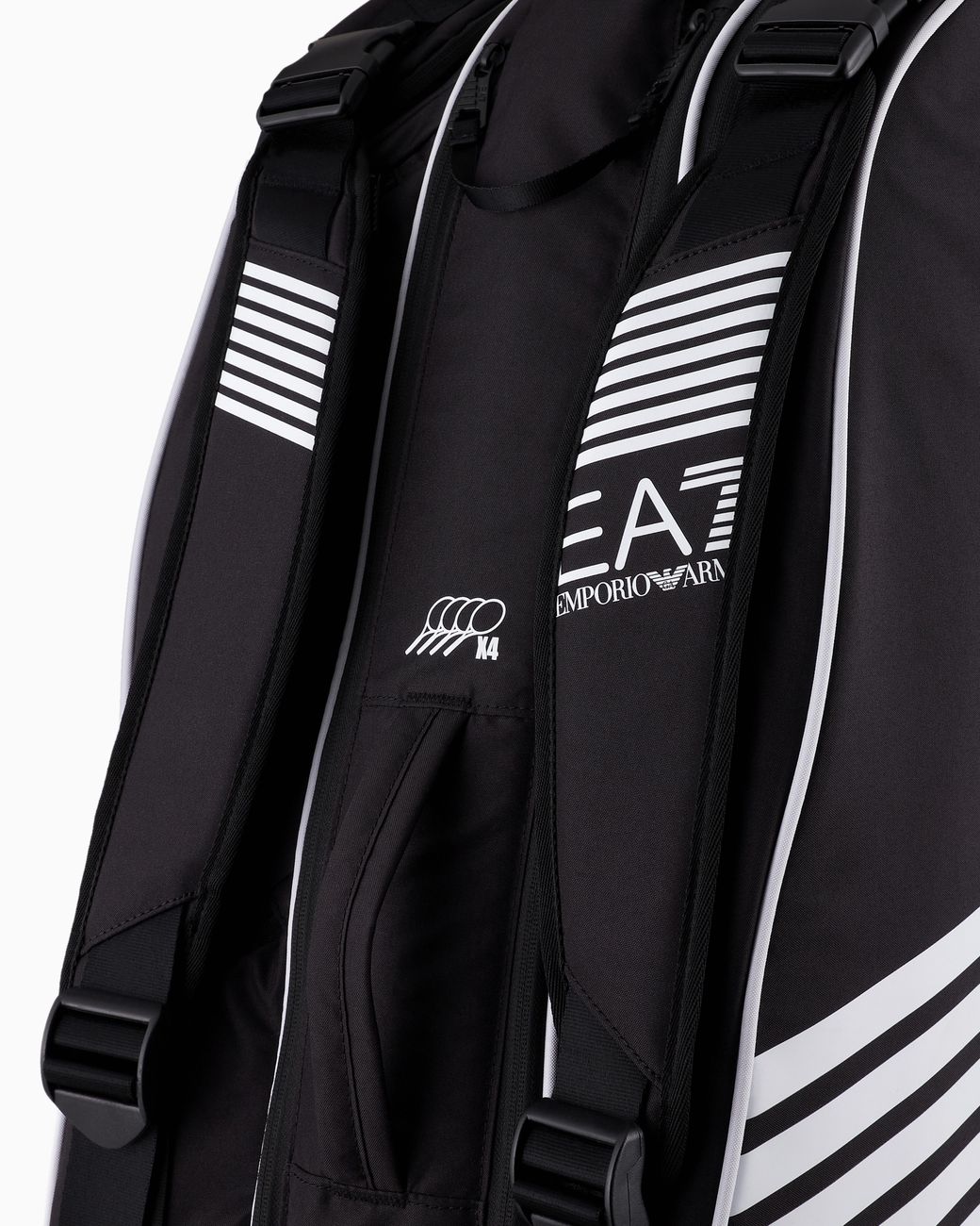 EA7 Black Tennis Pro Racket Backpack for men