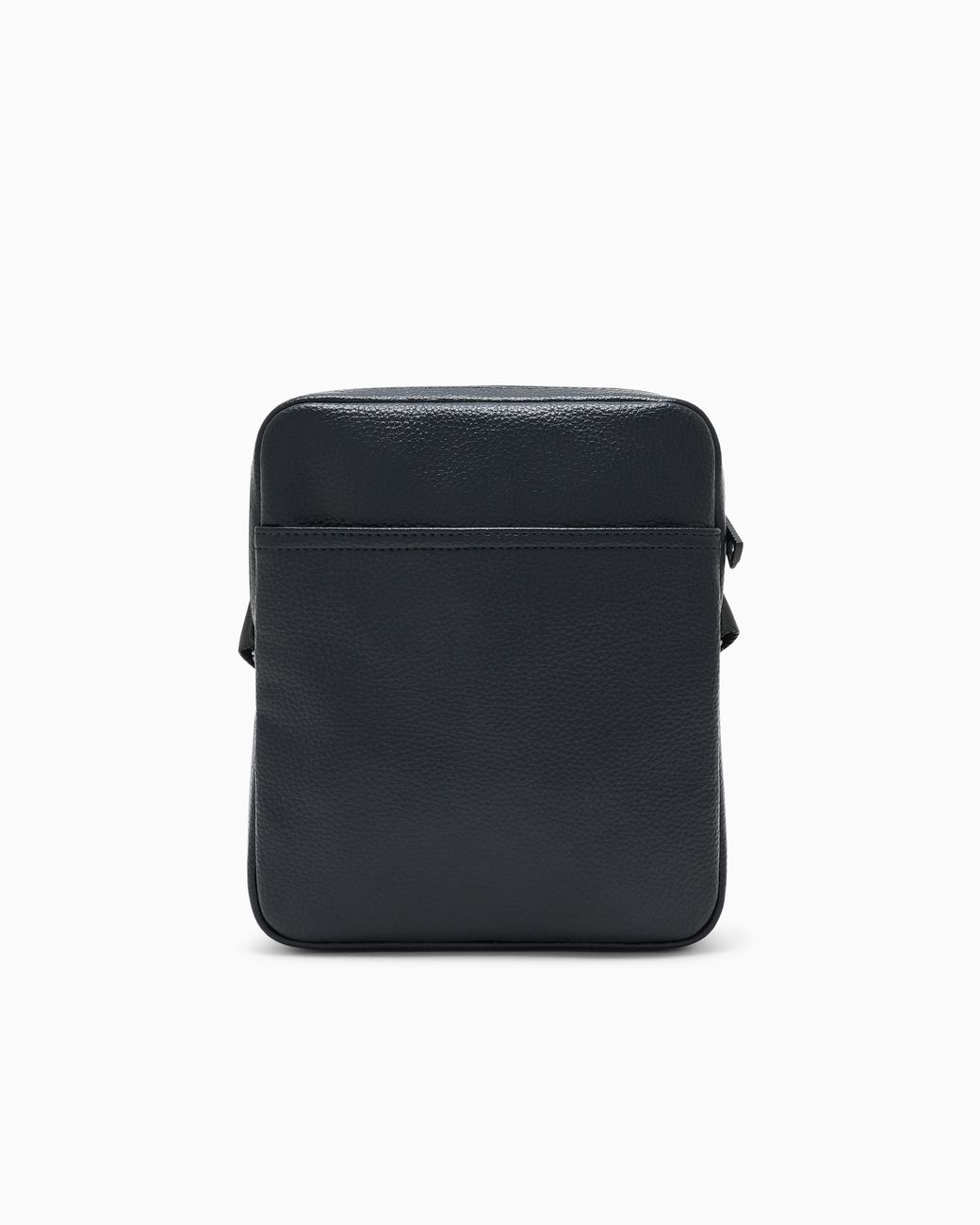 EA7 Black Leather-Effect Shoulder Bag