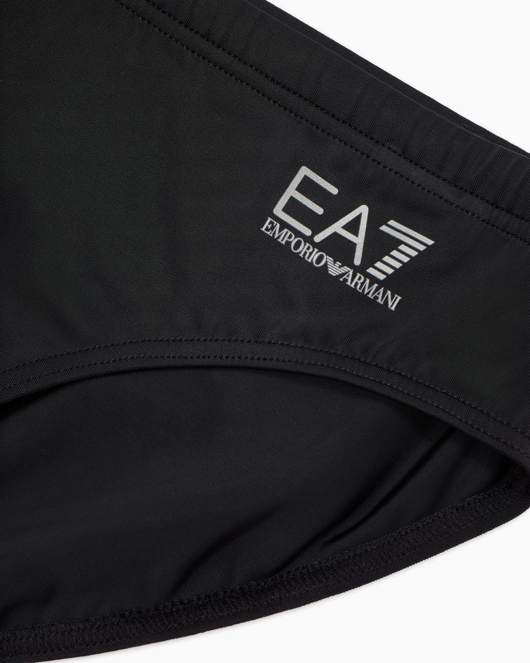 EA7 Black Swimming Briefs With An Elastic Waist And Drawstring for men