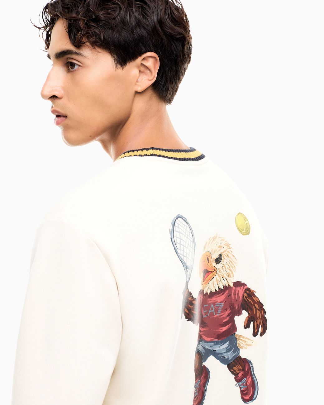EA7 Natural Sweatshirt Graphic Series Regular Fit for men