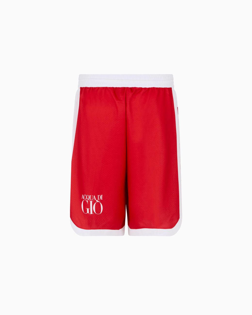 Olimpia Milano Shorts Replica Campionato 24/25 di EA7 in Red da Uomo