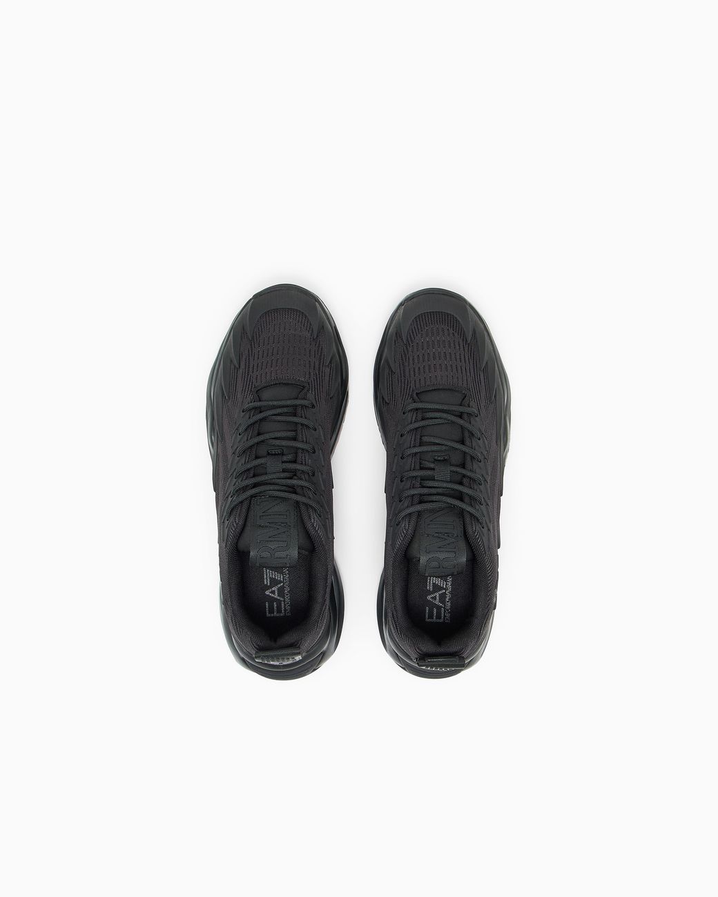 EA7 Black Sneaker Infinity Venom With Rubber Sole