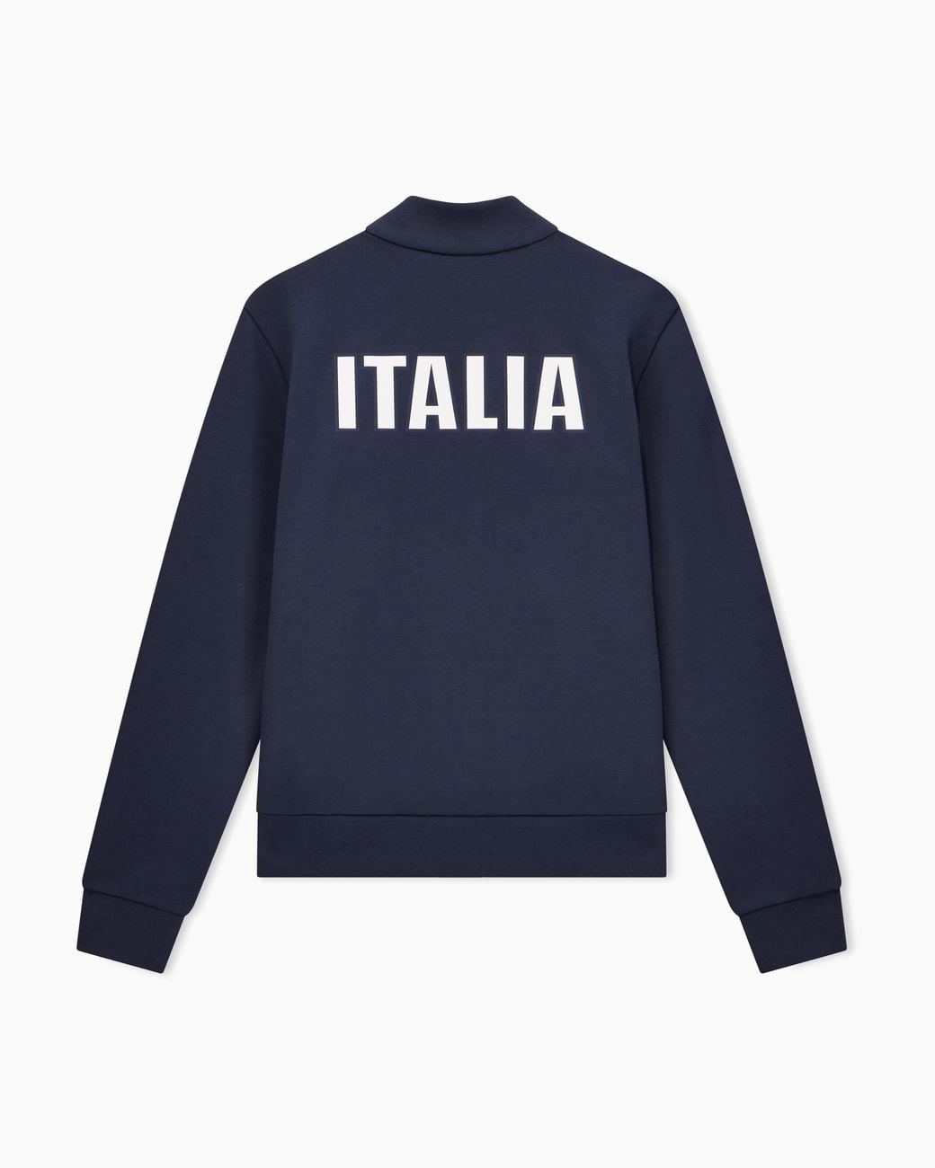EA7 Blue Fisi Collection Natural Ventus7 Zip-Up Sweatshirt