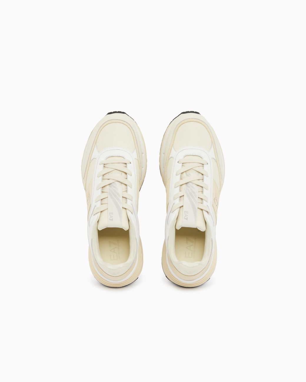 EA7 White Otg And Luxe Sneakers