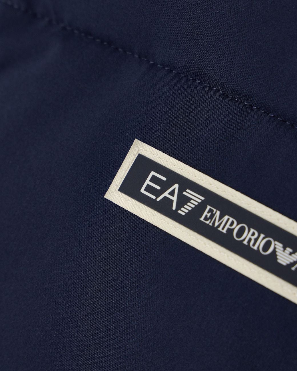 EA7 Blue Padded Logo Series Jacket for men