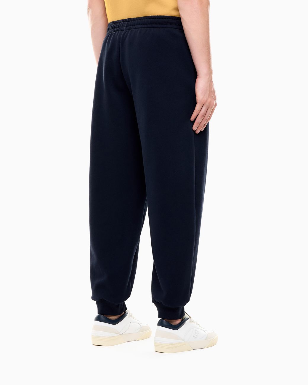 EA7 Blue Jersey Trousers Logo Series for men