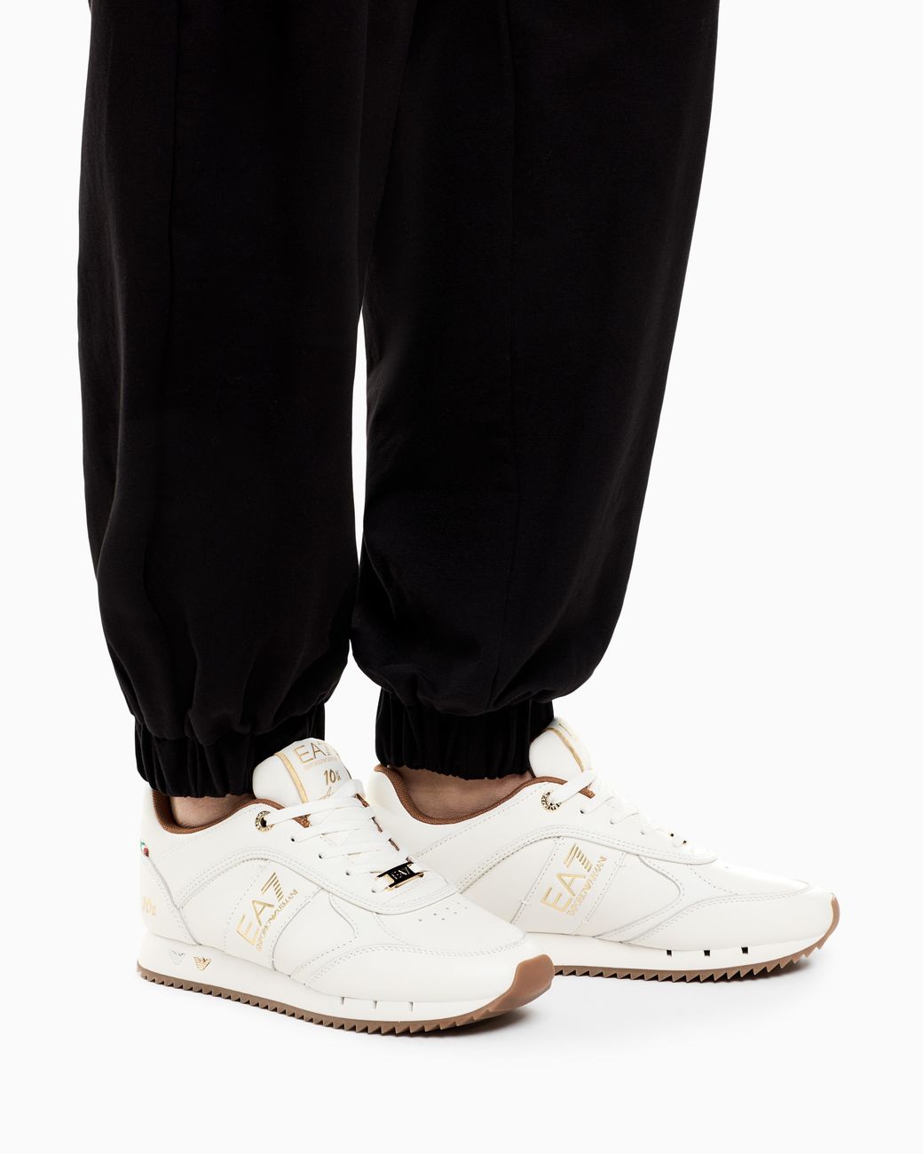 EA7 White And 10Th Anniversary Sneakers