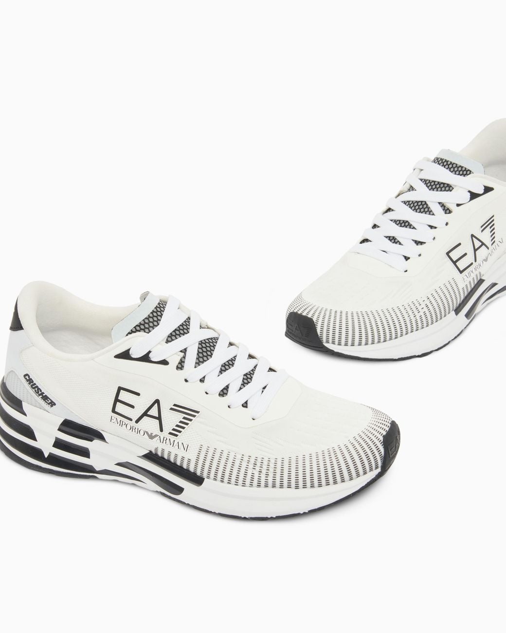 EA7 White Sneakers Crusher Distance