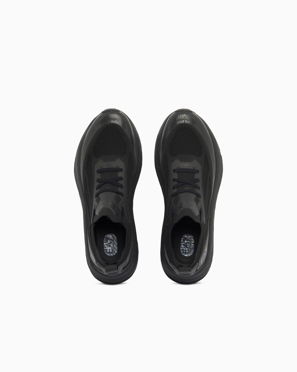 EA7 Black Crusher Sonic Knit Sneakers