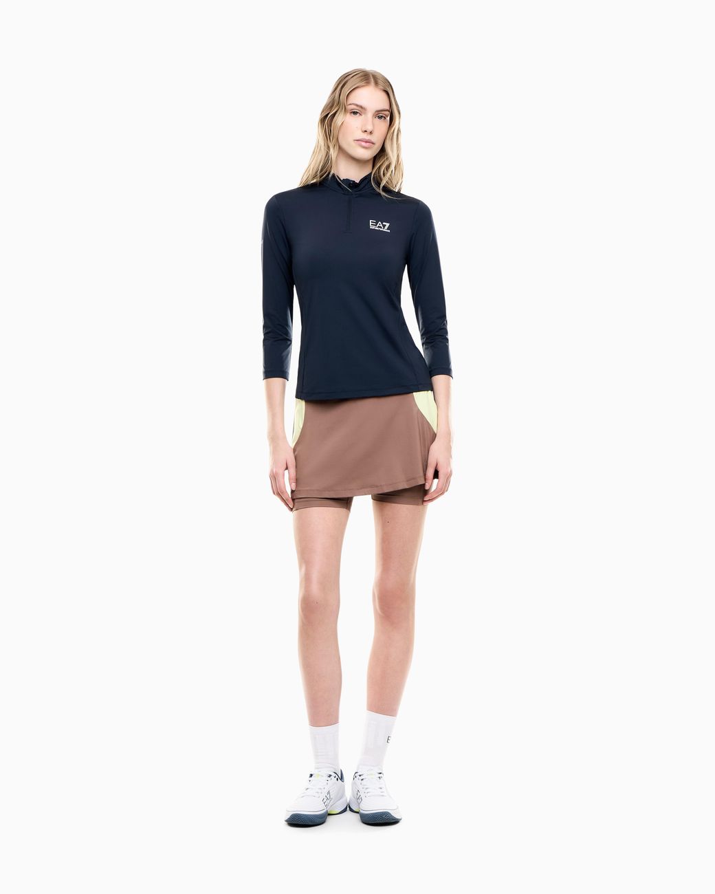 EA7 Blue Slim-Fit Jersey Top Tennis Pro With Ventus7 Technology