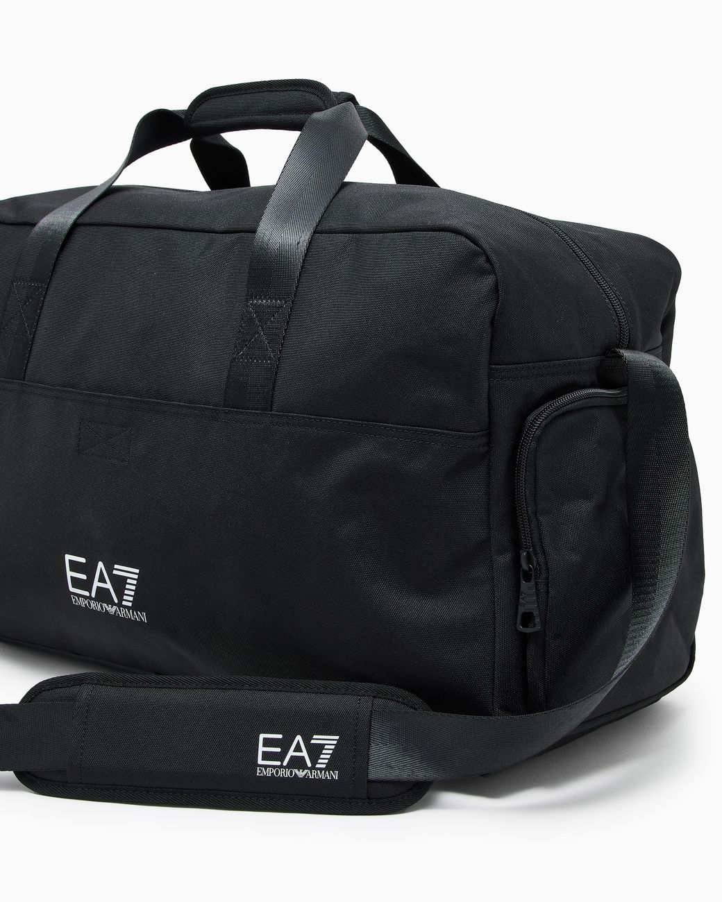 EA7 Black Train Core Medium Gym Bag With Oversized Logo