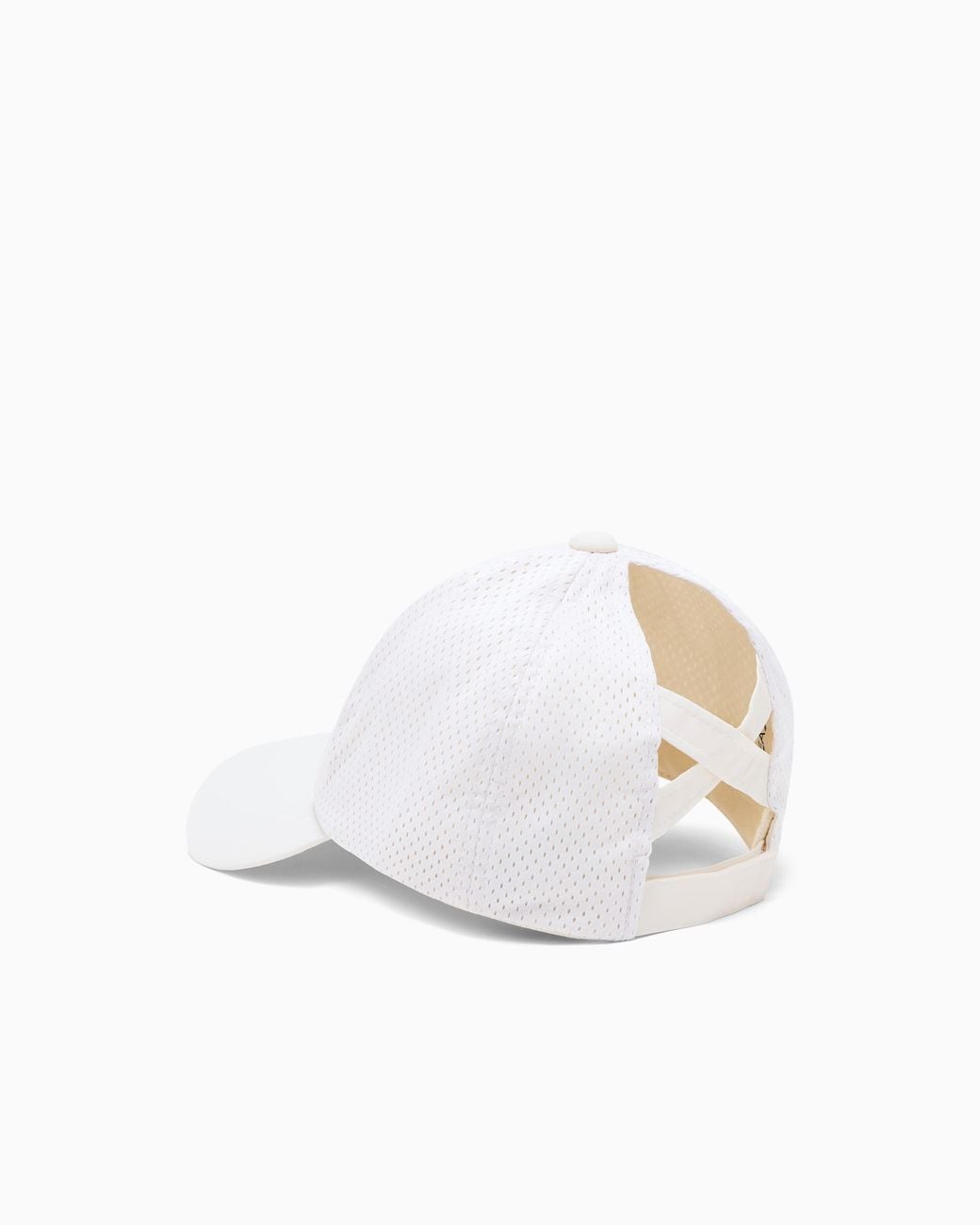 EA7 White Tennis Pro Nylon Baseball Cap